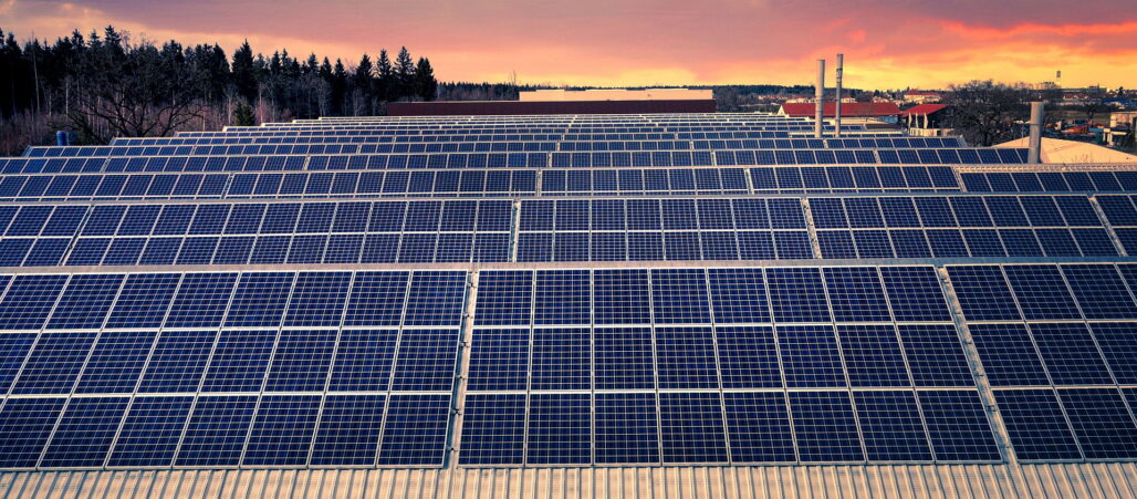 Erneuerbare Energien in Form von Sonnenkollektoren